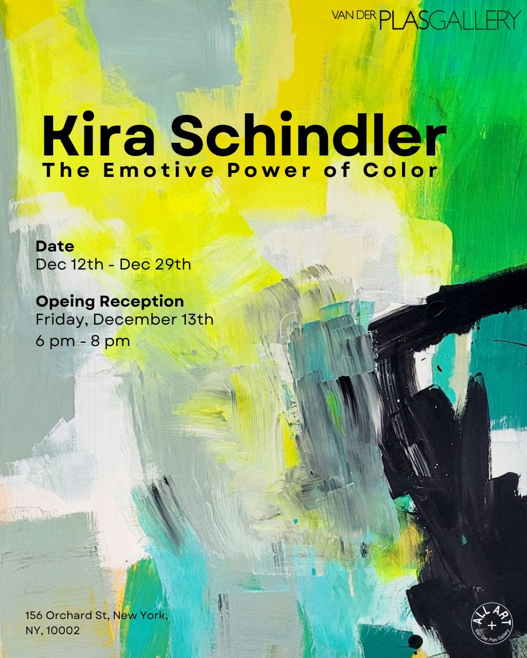 Van Der Plas Gallery New York Manhattan THE EMOTIVE POWER OF COLOR