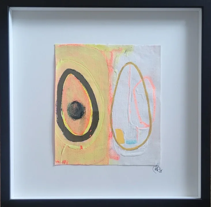 "ARTvocado" Acrylic on Canvas, 31x 31cm (8,3 x 8,3 inch)