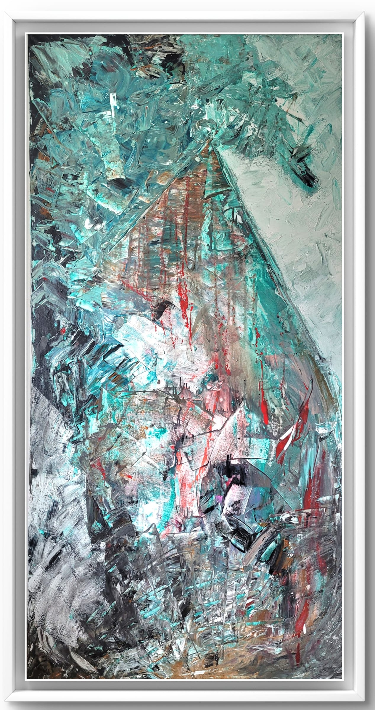 "Mountain Rage" , Acrylic on Canvas 100 x 200cm (39,4 x 78,7inches)