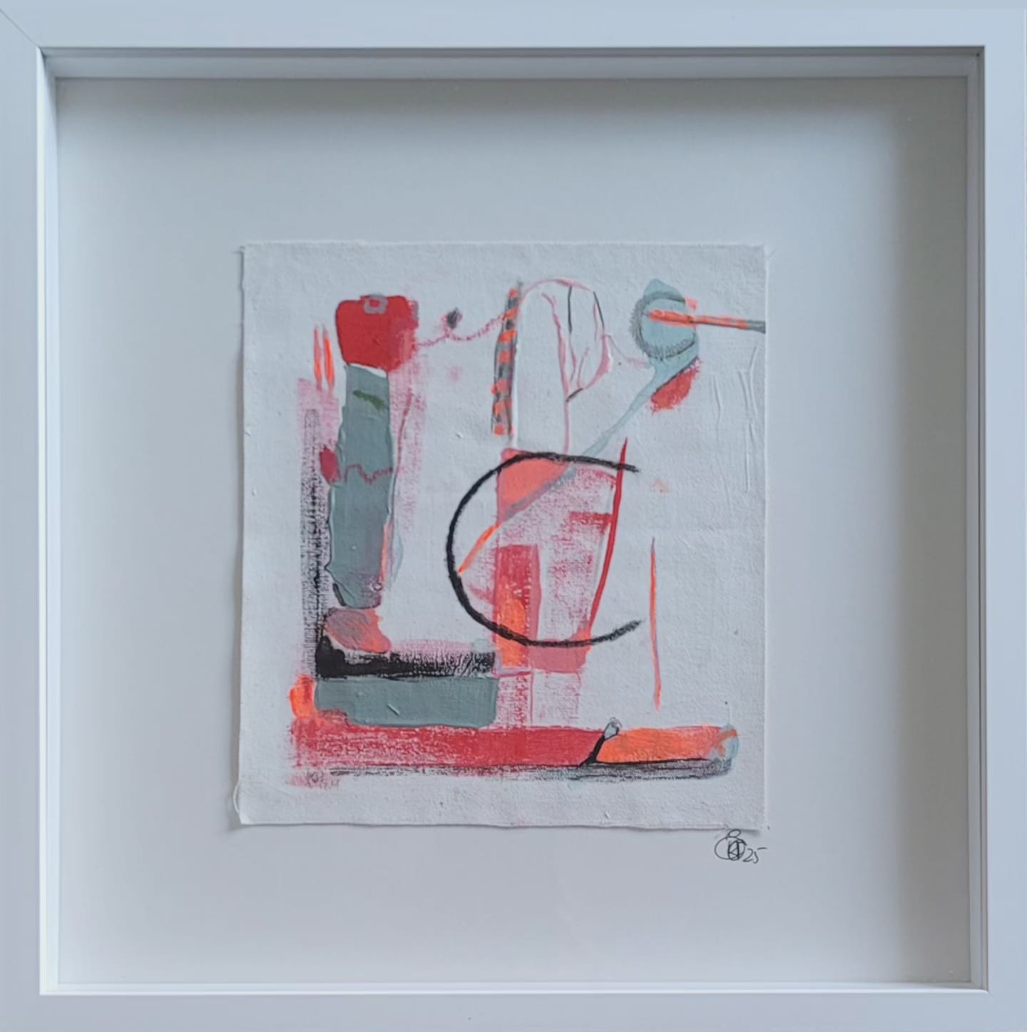 "On Guard", Acrylic on Linen,  21 x 21 cm (8,3 x 8,3 inch)